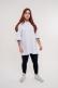 Camiseta Heavy Oversized - Branco (Liso)