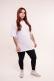 Camiseta Streetwear Oversized - Branco (Liso)