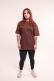 Camiseta Streetwear Oversized - Marrom (Liso)