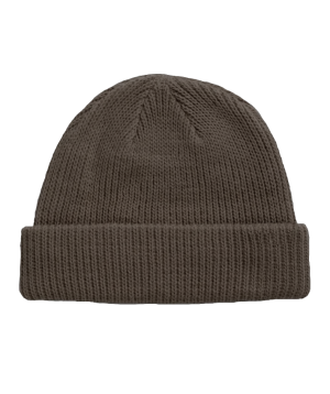 Gorro Lenhador - Marrom (Liso) 100% FIO ACRILICO     