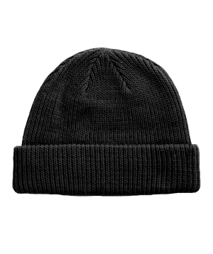 Gorro Lenhador - Preto (Liso) 100% FIO ACRILICO     