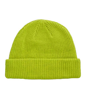 Gorro Lenhador - Verde Neon (Liso) 100% FIO ACRILICO     